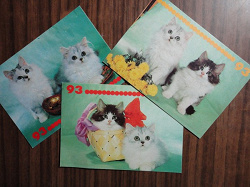 Отдается в дар «открытки и календарики с кошками))»