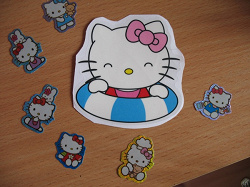 Отдается в дар «Милые наклейки Hello Kitty!»