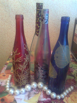 Отдается в дар «Бутылки декоративные для интерьера»