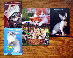 Благодарность за дар Календарики с кошками