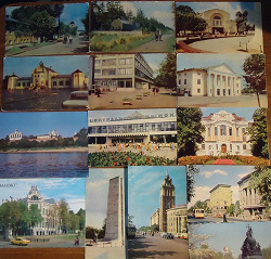 Благодарность за дар «Муром» открытки из наборов 1975 и 1982 гг