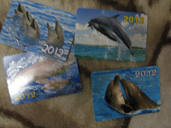 Отдается в дар «Календарики дельфины»