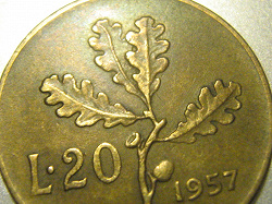 Отдается в дар «монетка с дубовой веткой 1957 года»