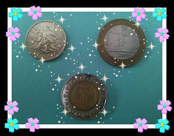 Отдается в дар «Биметаллические монеты»