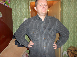 Отдается в дар «Мужская джинсовая рубашка «Вранглер». Размер 54.»