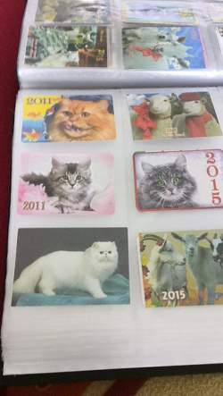 Отдается в дар «Календарики «Кошки»»