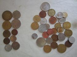 Отдается в дар «40 штук иностранных монет»
