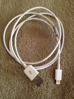 Отдается в дар «Apple Lightning to USB Cable (1m) кабель для зарядки и синхронизации iPhone 5/​5S»