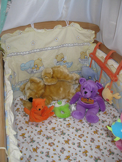 Отдается в дар «на ХМ!!! карман и защита в детскую кроватку «Мишки Спят»»