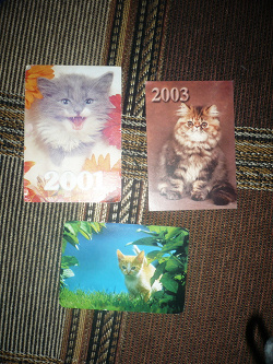 Отдается в дар «Календарики с кошками»