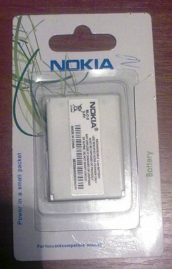 Отдается в дар «батарея к телефону Nokia 3310»