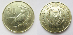 Отдается в дар «Монеты Кипр»