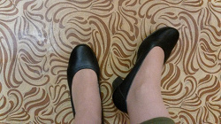 Отдается в дар «Туфли чёрные, 38,5 размер»