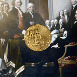 Отдается в дар «5 центов, США, 3 монеты, 200-летие экспедиции Льюиса и Кларка + 5 центов, 2006, усадьба Томаса Джефферсона»