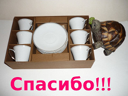 Отдается в дар «Кофейный набор чашечки и блюдца»