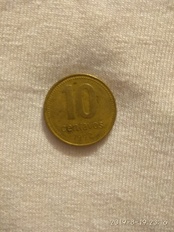 Отдается в дар «Монета 10 сентаво 1992 Аргентина»