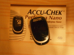 Отдается в дар «Глюкометр Accu-Chek Performa Nano»