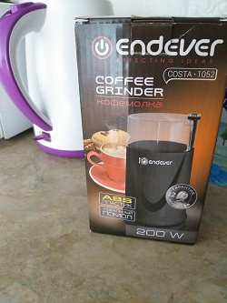 Отдается в дар «Кофемолка «Endever» Costa-1052»