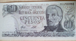 Отдается в дар «50 песо Аргентины.»
