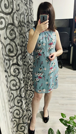 Отдается в дар «Летнее шифоновое платье 46 размер, евро 40»