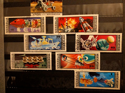 Отдается в дар «Освоение космоса, 1977 год. Почтовые марки Монголии.»