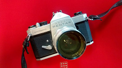 Отдается в дар «Пленочный фотоаппарат Pentax Spotmatic SP + Объектив Mir-1»