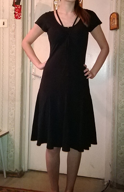 Отдается в дар «Черное новое платье для высокой девушки! 42-44 р-ра!»