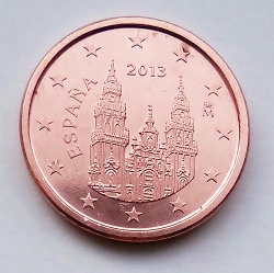 Отдается в дар «Испанская евро мелочь после 2010 года»