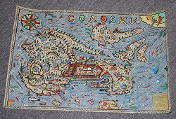 Отдается в дар «Плакат-карта Соловецких островов»
