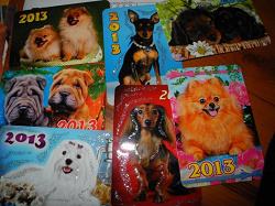 Отдается в дар «Календарики с собаками»
