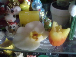 Отдается в дар «Свеча фигурная «Орхидея»»