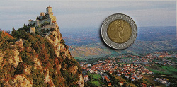Отдается в дар «50 лет F.A.O. 500 лир Сан-Марино 1995»