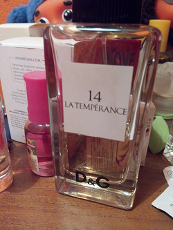 Отдается в дар «Туалетная вода D&G La Temperance 14»