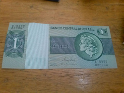 Отдается в дар «Банкнота Бразилии.»