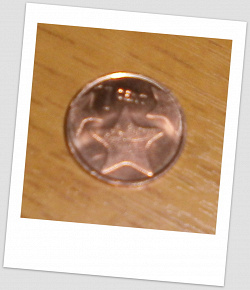 Отдается в дар «Монета 1 цент. «Морская звезда». Багамские острова, 2015 г»