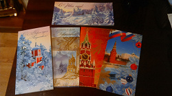 Отдается в дар «новогодние открытки со зданиями»