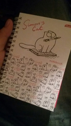 Отдается в дар «Записная книжка (блокнот) Simon's Cat новая»