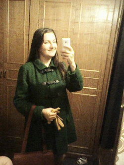 Отдается в дар «Зеленое пальто на осень/весну размер М»