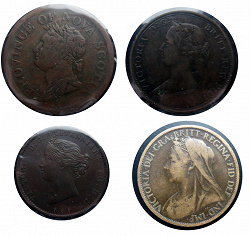 Отдается в дар «1 penny 1901 VICTORIA»