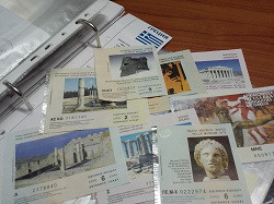 Отдается в дар «Билеты в археологические зоны и исторические музеи Греции»