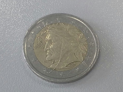 Отдается в дар «Монета 2 евро Италии 2002 г.»
