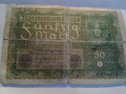 Отдается в дар «Бона 50 марок 1919 года»