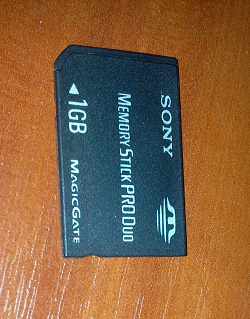 Отдается в дар «карта памяти Sony»