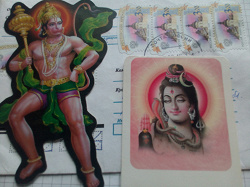 Отдается в дар «Календари и наклейки из Индии»