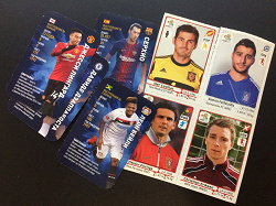 Отдается в дар «В коллекцию — наклейки и карточки «Звёзды мирового футбола»»