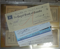 Отдается в дар «Чек королевского канадского банка»