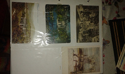 Отдается в дар «три антикварные открытки»