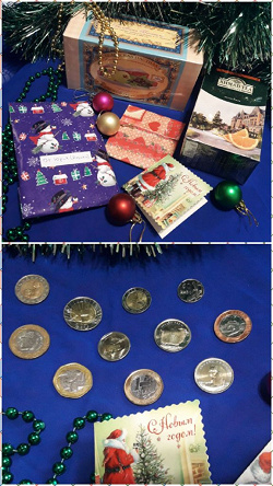 Отдается в дар «Монеты, марки и прочие коллекциионные штучки, а также вкусняшки и продуктовые приятности для новогоднего (и не только) стола»
