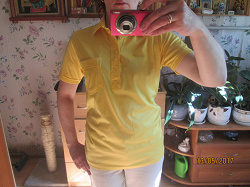 Отдается в дар «Желтая футболка унисекс, М (жен)»