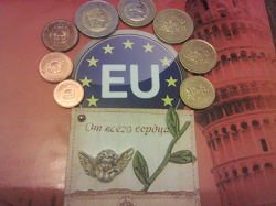 Отдается в дар «набор евро монет Латвии»